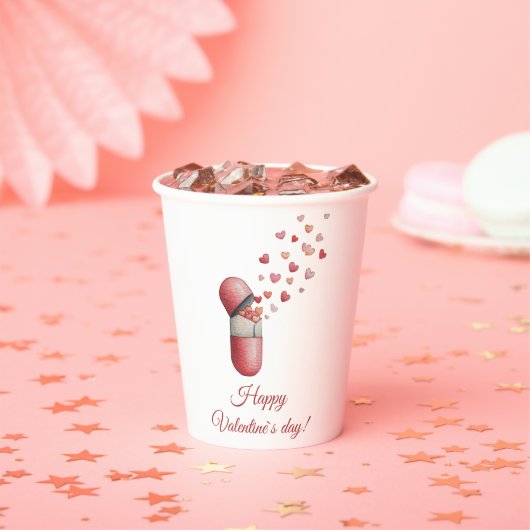 Love Medicine Valentine's Day Design Pappbecher (Insitu)