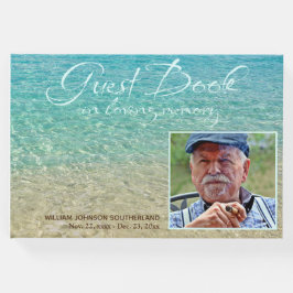 Love Memory Beach Water Shore Beerdigung Foto Gästebuch