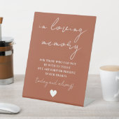 Love Memory Elegante Script Sockelschild (In SItu)