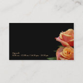 Love Memory Floral Business Card Visitenkarte (Rückseite)