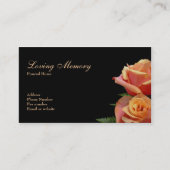 Love Memory Floral Business Card Visitenkarte (Vorderseite)
