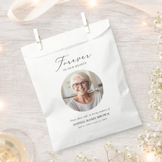 Love Memory Foto Funeral Memorial Seeds Packet Geschenktütchen (Ausgeschnitten)
