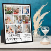 Love Memory Modern Memorial Foto Collage Plaqu Fotoplatte (Seite)