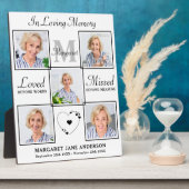 Love Memory Personalisiert 5 Picture Memorial Fotoplatte (Seite)