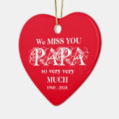 Love Memory Personalisiert PAPA Weihnachtsschmuck (Links)
