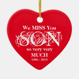 Love Memory Personalisiert Son Weihnachtsschmuck