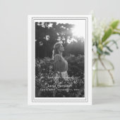 Love Memory Script Gerahmt Foto Beerdigung Program Einladung (Stehend Vorderseite)