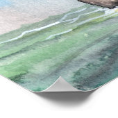 Love Mermaid auf Pier Poster Print (Ecke)