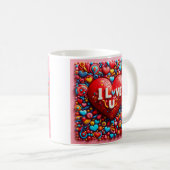 Love message Mug Kaffeetasse (VorderseiteRechts)