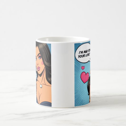 Love message Mug Kaffeetasse (Mittel)