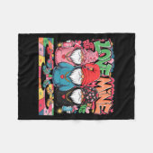 Love Mine Gnomes Urban Street Art Valentines Graff Fleecedecke (Vorderseite (Horizontal))