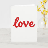 Love Minimalist Style Card Karte (Gelbe Blume)