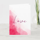 Love Minimalist Valentine’s Day Card Karte (Vorderseite)