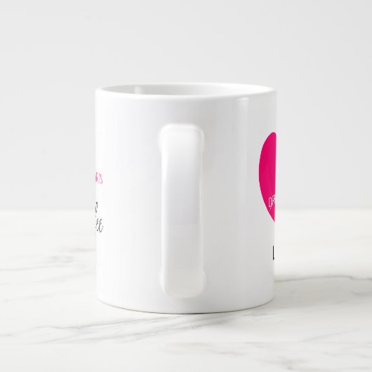 Love mode On Jumbo-Tasse (Rückseite)