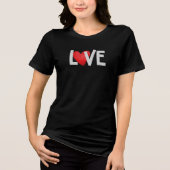 LOVE Modern Heart Graphic Tee (Vorderseite)