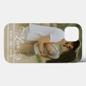 Love Modern Stylish Photo Trendy Case-Mate iPhone Hülle (Rückseite (Horizontal))