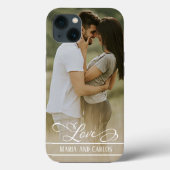 Love Modern Stylish Photo Trendy Case-Mate iPhone Hülle (Rückseite)