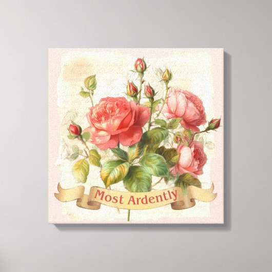 LOVE - Most Ardently - Mr Darcy Leinwanddruck (Vorderseite)