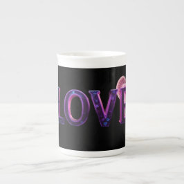 “LOVE” mug, featuring a bold, artistic design Porzellantasse