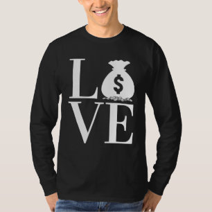 LOVE Münze Währungssammelhändler Numismatik T-Shirt
