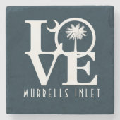 LOVE Murrells Inlet  South Carolina Steinuntersetzer (Vorderseite)