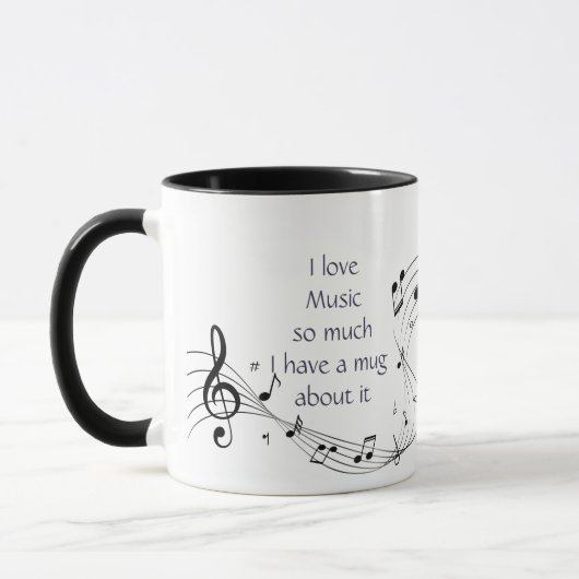 Love Music So Much Fun Quote Saying Mug Tasse (Links)