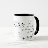Love Music So Much Fun Quote Saying Mug Tasse (VorderseiteRechts)
