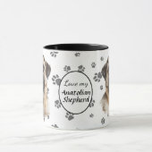 Love My Anatolian Shepherd Dog Pawprint Tasse (Zentrum)