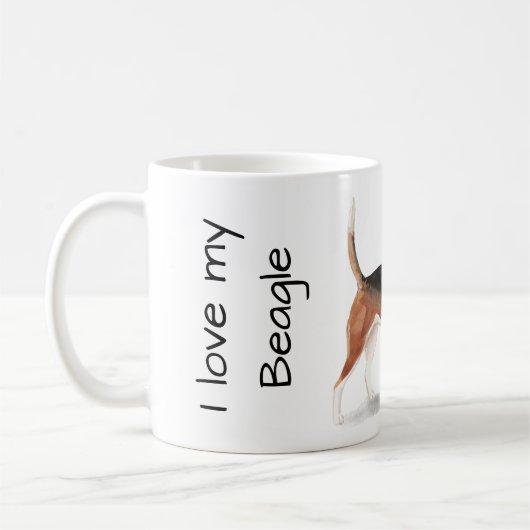 Love my Beagle Kaffeetasse (Links)
