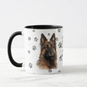 Love My Belgian Tervuren Dog Pawprint Tasse (Links)