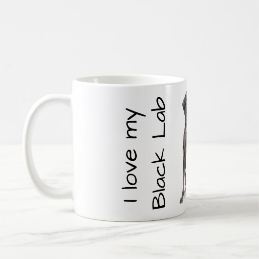 Love My Black Lab Kaffeetasse (Links)