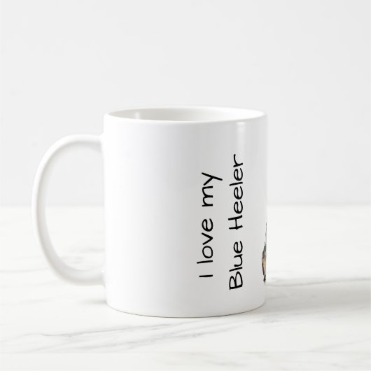 Love My Blue Heeler Kaffeetasse (Links)