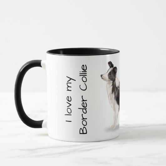 Love My Border Collie Tasse (Links)