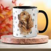 Love My Cocker Spaniel Dog Pawprint Tasse