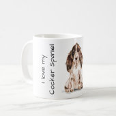 Love My Cocker Spaniel Kaffeetasse (Vorderseite Links)