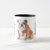 Love My English Bulldog Tasse (Zentrum)