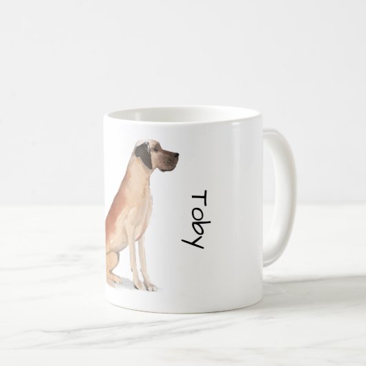 Love My Great Dane Kaffeetasse (VorderseiteRechts)