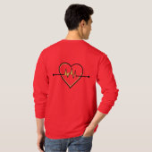Love, my heart beats for you T-Shirt (Schwarz voll)