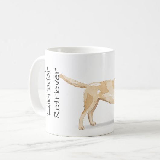 Love My Labrador Retriever Kaffeetasse (Vorderseite Links)
