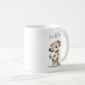 Love My Pup Mug – Cute Dog Illustration with Maroo Kaffeetasse (VorderseiteRechts)