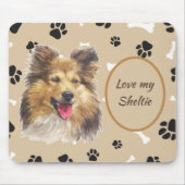 Love My Shetland Sheepdog Mousepad (Vorne)
