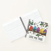 Love My Tribe Personalized Spiral Notebook Notizblock (Innenseite)