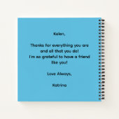 Love My Tribe Personalized Spiral Notebook Notizblock (Rückseite)