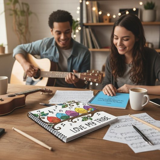 Love My Tribe Personalized Spiral Notebook Notizblock