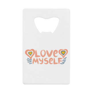 Love myself geldbeutel flaschenöffner