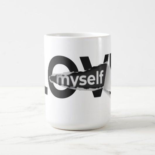 Love Myself Throw Pillow Kaffeetasse (Mittel)