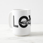Love Myself Throw Pillow Kaffeetasse (Vorderseite Links)