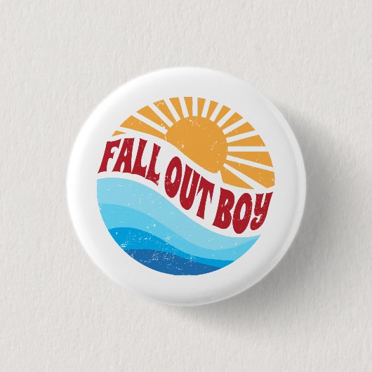 Love Name Blume fallen aus Stolz klassische Stile Button (Vorderseite)