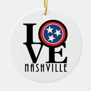 LOVE Nashville Keramik Ornament