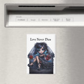 Love Never Dies Gothic Bride Magnet – Dark Romance (In Situ (Geschirrspüler))